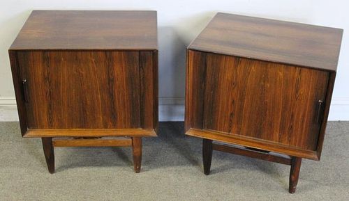 Midcentury Danish Falster Rosewood End Tables.