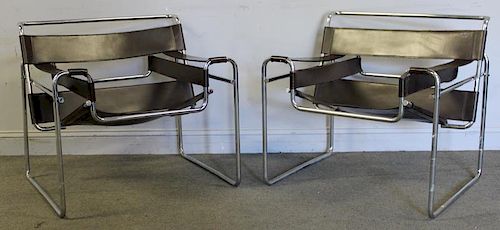 Midcentury Pair of Knoll Wassily Chairs.