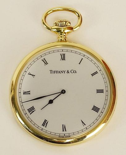 Tiffany & Co 18 Karat Yellow Gold Pocket Watch