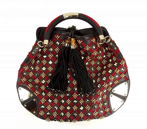 Gucci Rare Very Limited Edition Indy Tassel Hobo Handbag