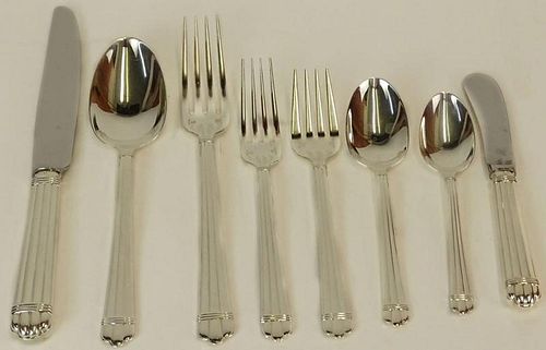 Christofle France "Aria"  Ninety Seven (97) Piece Silver Plate Service for 12