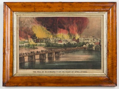 CURRIER AND IVES CIVIL WAR HISTORICAL PRINT