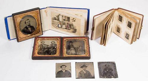 ASSORTED 19TH-CENTURY PHOTOGRAPHIC IMAGES, LOT OF EIGHT
