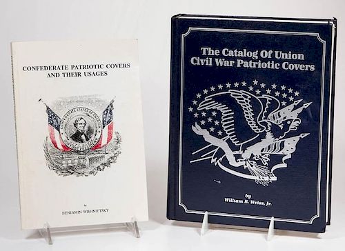 CIVIL WAR PATRIOTIC COVERS REFERENCE VOLUMES, LOT OF TWO