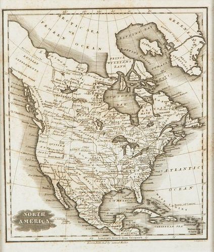 GEORGE W. BOYNTON (BOSTON, 19TH CENTURY) MAP OF NORTH AMERICA