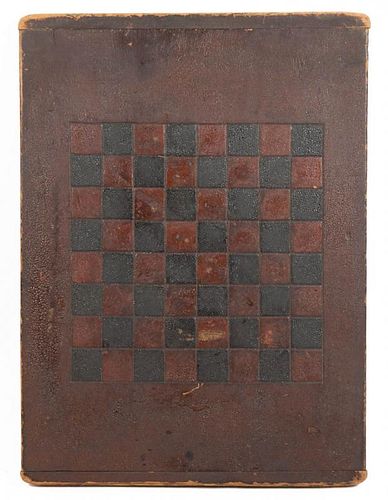 AMERICAN INCISED AND PAINTED PINE CHECKERBOARD