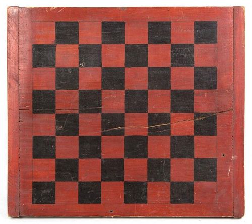 AMERICAN PAINTED PINE GAME / CHECKERBOARD