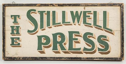 AMERICAN PAINTED WOOD TRADE SIGN