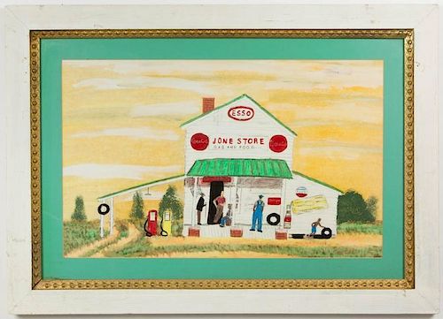 WILLIAM H. CLARKE (NOTTOWAY CO., VIRGINIA, 20TH / 21ST CENTURY) OUTSIDER ART AFRICAN-AMERICAN PAINTING