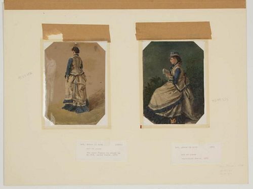 CONRAD WISE CHAPMAN (AMERICAN, 1842-1910), ATTRIBUTED, PARIS PORTRAIT SKETCHES / STUDIES, LOT OF TWO