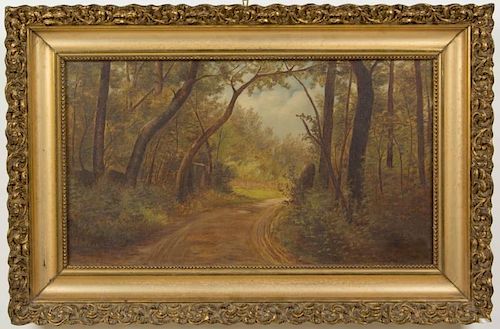 AMERICAN SCHOOL (LATE 19TH CENTURY) LANDSCAPE PAINTING