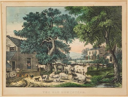 CURRIER AND IVES GENRE PRINT