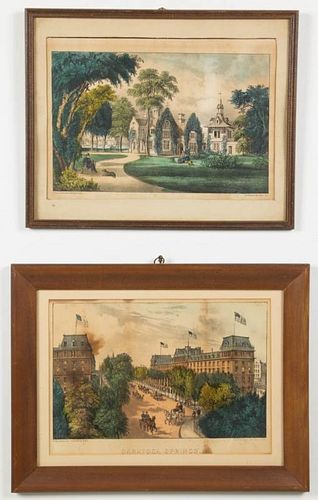 CURRIER AND IVES NEW YORK SCENE PRINTS, LOT OF TWO