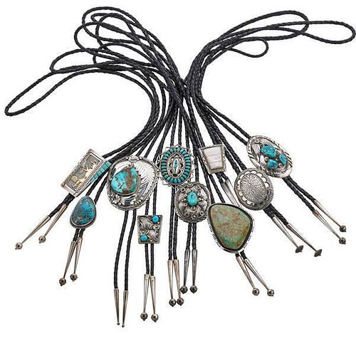 American Indian and Ethnographic Art SILVER BOLO TIES