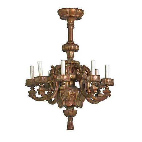BAROQUE STYLE EIGHT ARM CHANDELIER