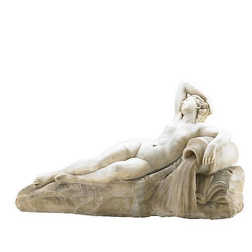 FRENCH WHITE MARBLE SCULPTURE