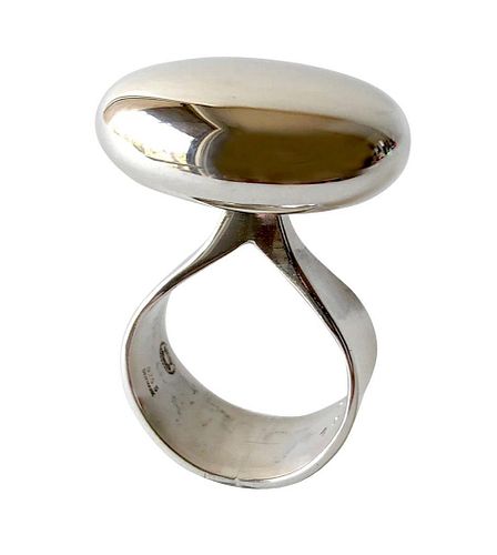 Vivianna Torun for Georg Jensen Sterling Silver Danish Modernist Ring
