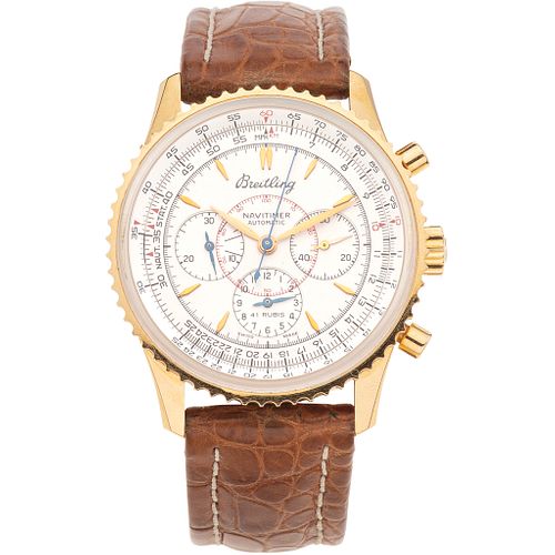 BREITLING NAVITIMER SERIAL SPECIALE. 18K YELLOW GOLD