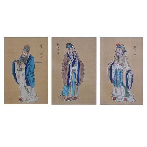 Antique Chinese Silk Paintings