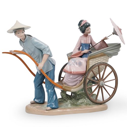 Lladro "Japanese Rickshaw" Porcelain