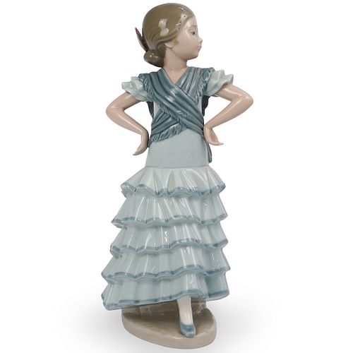 Lladro "Girl In Dress" Porcelain Figurine