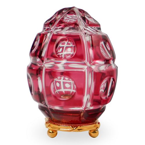 Faberge Coronation Red Crystal Egg
