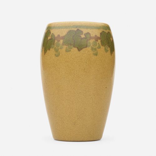 Marblehead Pottery, vase with grapevines