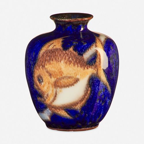 Jens Jensen for Rookwood Pottery, Ivory Jewel Porcelain vase