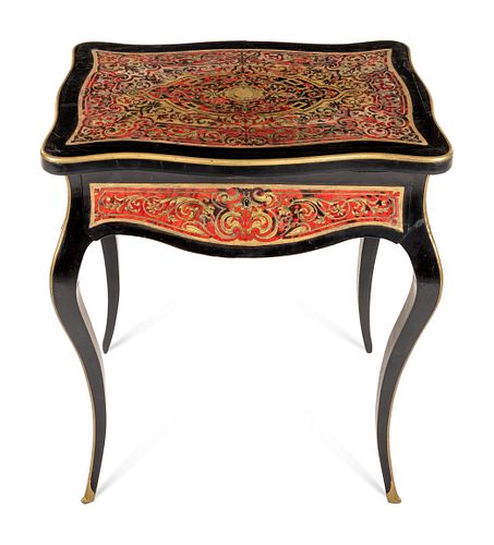A Napoleon III Style Boulle Marquetry Table
