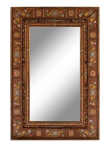 An Italian Style Eglomise Mirror