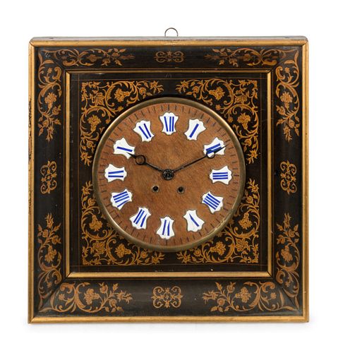 A French Marquetry Wall Clock