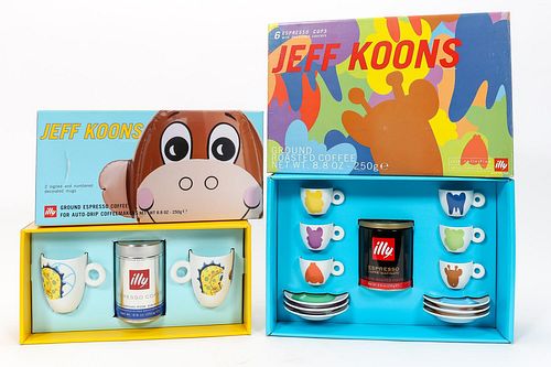 ILLY COLLECTION, JEFF KOONS ESPRESSO & COFFEE MUGS