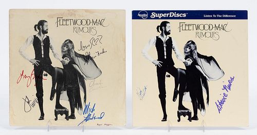 TWO, FLEETWOOD MAC "RUMOURS" SIGNED ALBUMS