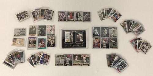 LARGE GROUP OF SPORTS CARDS INCLUDING 130 SIGNED