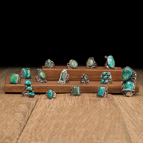 Navajo Silver and Turquoise Rings