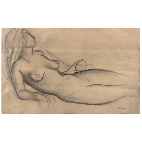 RINA LAZO, Untitled, Signed, Graphite pencil on paper, 21.2 x 33.8" (54 x 86 cm)