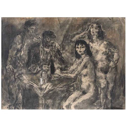 ARTURO SOUTO, Untitled, Signed, Charcoal and pastels on paper, 24 x 32" (61 x 81.5 cm)