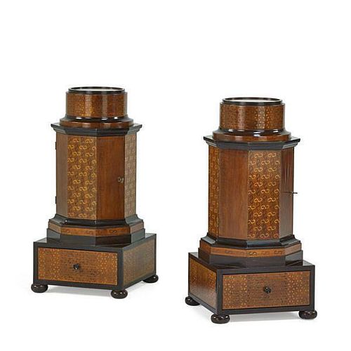 PAIR OF CHARLES X STYLE POT CUPBOARDS
