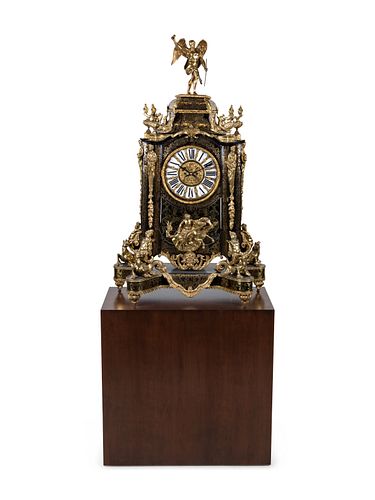 A Louis XV Style Boulle Marquetry Bracket Clock