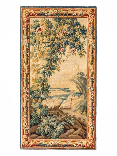 An Aubusson Wool Tapestry 