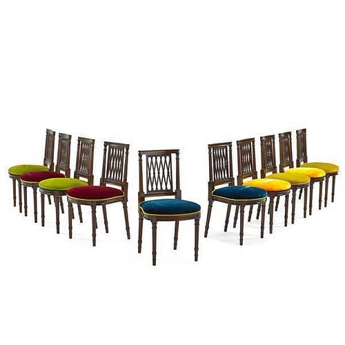 SET OF DIRECTOIRE STYLE DINING CHAIRS