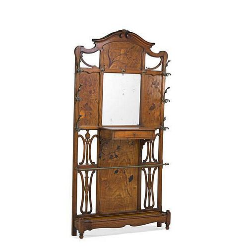 FRENCH ART NOUVEAU HALL STAND
