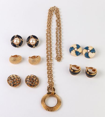 St. John Assorted Earrings & Necklace, 6