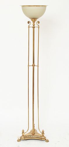 Neoclassical Style Floor Lamp with Dome Shade