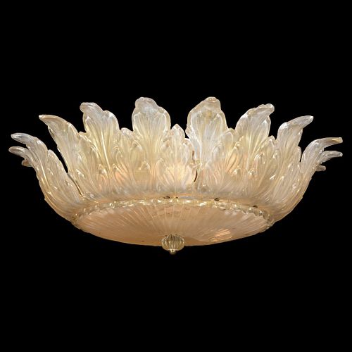 Large Murano Chandelier, Manner of Barovier & Toso