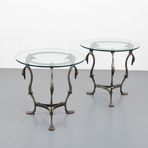Pair of End Tables, Manner of Maison Jansen