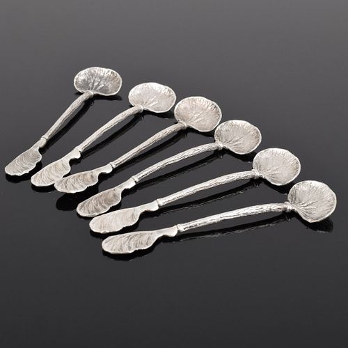 Claude Lalanne "Les Phagocytes" Sterling Silver Spoons, Set of 6
