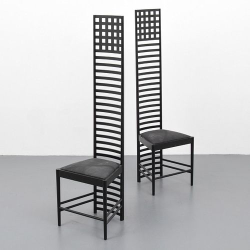 Pair of Charles Rennie Mackintosh "Hill House" Chairs