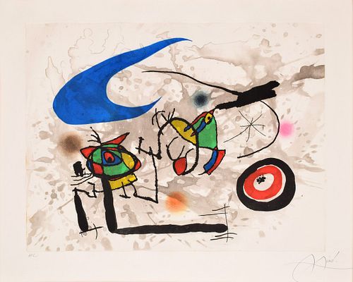 Joan Miro Etching/Aquatint, Signed Edition