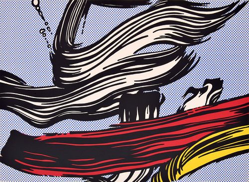 Roy Lichtenstein "Brushstrokes" Poster